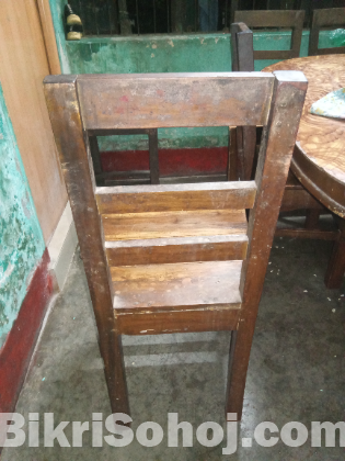 Dining table and four chairs